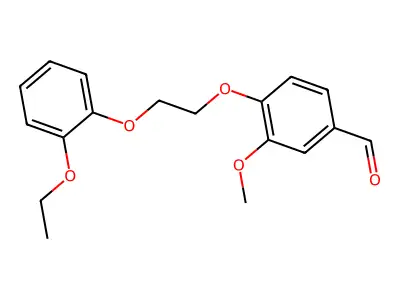 4-[2-(2-Ethoxyphenoxy)ethoxy]-3-methoxybenzaldehyde structure