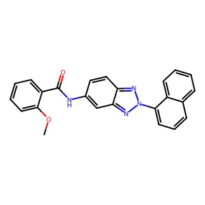 2-methoxy-N-(2-naphthalen-1-ylbenzotriazol-5-yl)benzamide structure