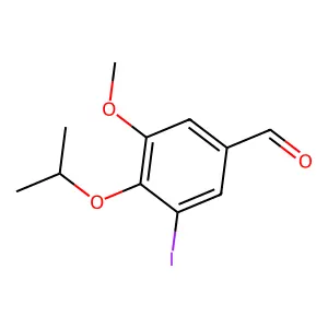 3-Iodo-4-isopropoxy-5-methoxybenzaldehyde structure