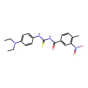 N-{[4-(diethylamino)phenyl]carbamothioyl}-4-methyl-3-nitrobenzamide structure