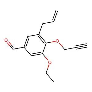 3-Allyl-5-ethoxy-4-(2-propyn-1-yloxy)benzaldehyde structure