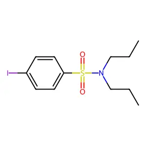 4-iodo-N,N-dipropylbenzenesulfonamide structure