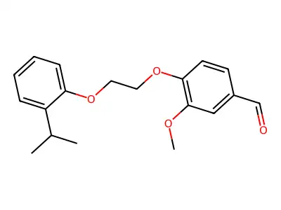 3-Methoxy-4-[2-(2-propan-2-ylphenoxy)ethoxy]benzaldehyde structure