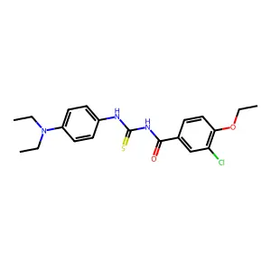 3-chloro-N-[[4-(diethylamino)phenyl]carbamothioyl]-4-ethoxybenzamide structure