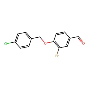 3-Bromo-4-[(4-chlorobenzyl)oxy]benzaldehyde structure