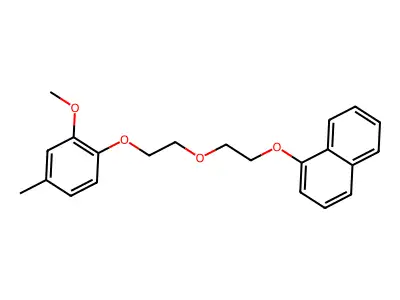 1-[2-[2-(2-Methoxy-4-methylphenoxy)ethoxy]ethoxy]naphthalene structure