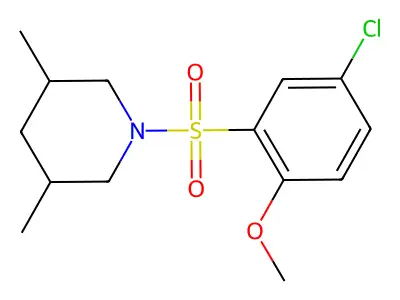1-(5-Chloro-2-methoxyphenyl)sulfonyl-3,5-dimethylpiperidine structure