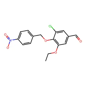 3-Chloro-5-ethoxy-4-[(4-nitrobenzyl)oxy]benzaldehyde structure