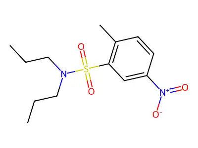2-methyl-5-nitro-N,N-dipropylbenzenesulfonamide structure