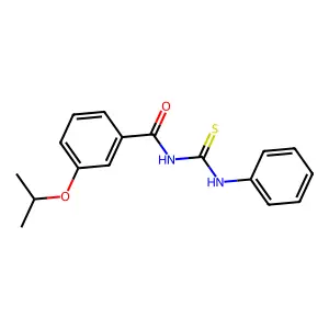 N-(phenylcarbamothioyl)-3-propan-2-yloxybenzamide structure