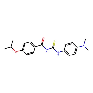 N-{[4-(dimethylamino)phenyl]carbamothioyl}-4-(propan-2-yloxy)benzamide structure