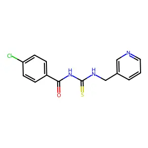 4-chloro-N-[(pyridin-3-ylmethyl)carbamothioyl]benzamide structure