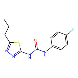 1-(4-Fluorophenyl)-3-(5-propyl-1,3,4-thiadiazol-2-yl)urea structure