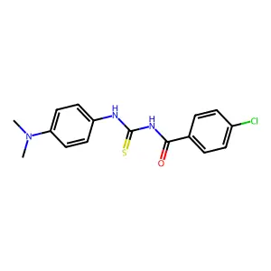 4-chloro-N-{[4-(dimethylamino)phenyl]carbamothioyl}benzamide structure