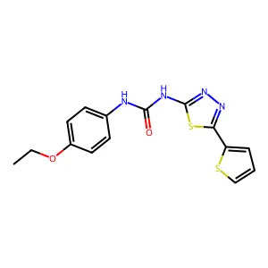 1-(4-Ethoxyphenyl)-3-(5-thiophen-2-yl-1,3,4-thiadiazol-2-yl)urea structure