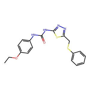 1-(4-Ethoxyphenyl)-3-[5-(phenylsulfanylmethyl)-1,3,4-thiadiazol-2-yl]urea structure