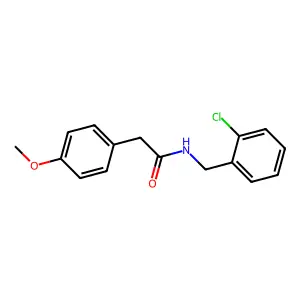 N-(2-chlorobenzyl)-2-(4-methoxyphenyl)acetamide structure