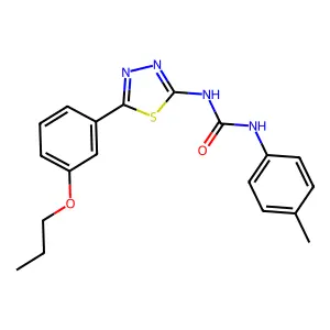 1-(4-Methylphenyl)-3-[5-(3-propoxyphenyl)-1,3,4-thiadiazol-2-yl]urea structure
