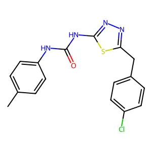 1-[5-(4-Chlorobenzyl)-1,3,4-thiadiazol-2-yl]-3-(4-methylphenyl)urea structure