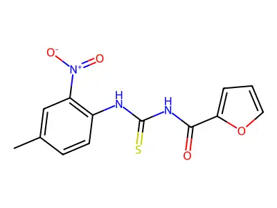 N-[(4-methyl-2-nitrophenyl)carbamothioyl]furan-2-carboxamide structure