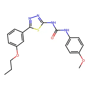 1-(4-Methoxyphenyl)-3-[5-(3-propoxyphenyl)-1,3,4-thiadiazol-2-yl]urea structure