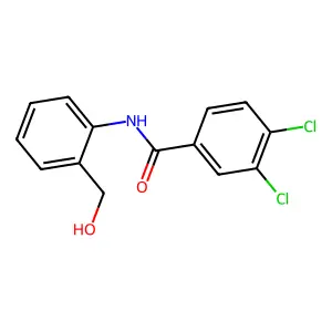 3,4-dichloro-N-[2-(hydroxymethyl)phenyl]benzamide structure