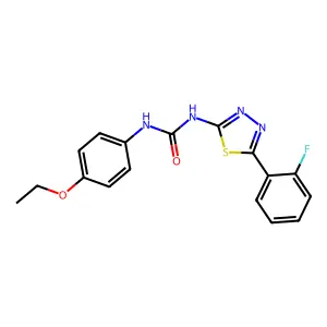 1-(4-Ethoxyphenyl)-3-[5-(2-fluorophenyl)-1,3,4-thiadiazol-2-yl]urea structure