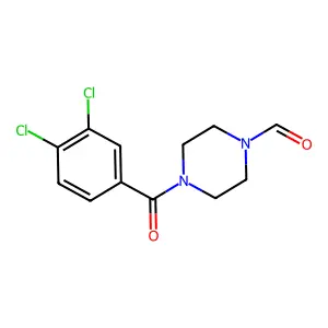 4-(3,4-Dichlorobenzoyl)piperazine-1-carbaldehyde structure