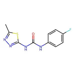 1-(4-Fluorophenyl)-3-(5-methyl-1,3,4-thiadiazol-2-yl)urea structure