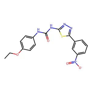 1-(4-Ethoxyphenyl)-3-[5-(3-nitrophenyl)-1,3,4-thiadiazol-2-yl]urea structure