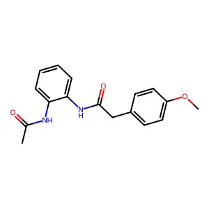 N-(2-acetamidophenyl)-2-(4-methoxyphenyl)acetamide structure
