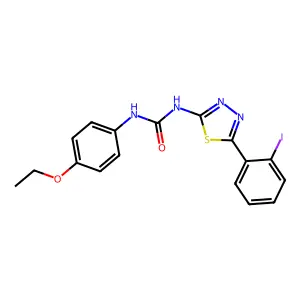 1-(4-Ethoxyphenyl)-3-[5-(2-iodophenyl)-1,3,4-thiadiazol-2-yl]urea structure