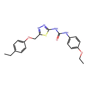 1-(4-Ethoxyphenyl)-3-[5-[(4-ethylphenoxy)methyl]-1,3,4-thiadiazol-2-yl]urea structure