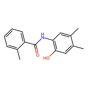 N-(2-hydroxy-4,5-dimethylphenyl)-2-methylbenzamide structure