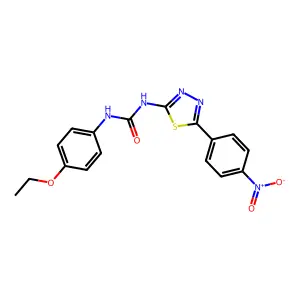 1-(4-Ethoxyphenyl)-3-[5-(4-nitrophenyl)-1,3,4-thiadiazol-2-yl]urea structure