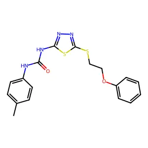 1-(4-Methylphenyl)-3-[5-(2-phenoxyethylsulfanyl)-1,3,4-thiadiazol-2-yl]urea structure