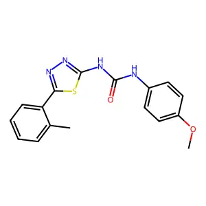 1-(4-Methoxyphenyl)-3-[5-(2-methylphenyl)-1,3,4-thiadiazol-2-yl]urea structure