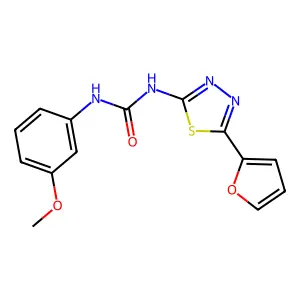 1-(5-(Furan-2-yl)-1,3,4-thiadiazol-2-yl)-3-(3-methoxyphenyl)urea structure