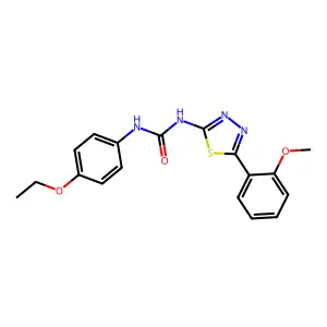 1-(4-Ethoxyphenyl)-3-[5-(2-methoxyphenyl)-1,3,4-thiadiazol-2-yl]urea structure