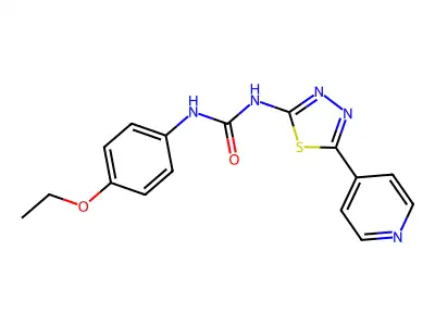 1-(4-Ethoxyphenyl)-3-(5-pyridin-4-yl-1,3,4-thiadiazol-2-yl)urea structure