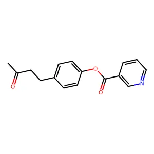 [4-(3-Oxobutyl)phenyl] pyridine-3-carboxylate structure