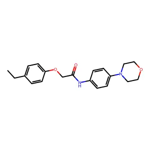 2-(4-ethylphenoxy)-N-(4-morpholin-4-ylphenyl)acetamide structure