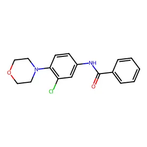 N-(3-chloro-4-morpholin-4-ylphenyl)benzamide structure