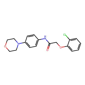 2-(2-chlorophenoxy)-N-(4-morpholin-4-ylphenyl)acetamide structure