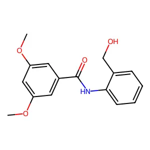 N-[2-(hydroxymethyl)phenyl]-3,5-dimethoxybenzamide structure