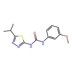 1-(5-Isopropyl-1,3,4-thiadiazol-2-yl)-3-(3-methoxyphenyl)urea structure