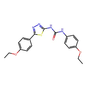 1-(4-Ethoxyphenyl)-3-[5-(4-ethoxyphenyl)-1,3,4-thiadiazol-2-yl]urea structure