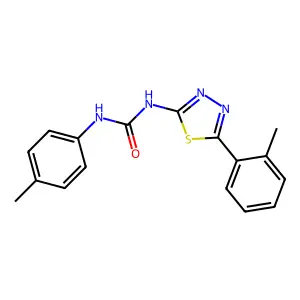 1-(4-Methylphenyl)-3-[5-(2-methylphenyl)-1,3,4-thiadiazol-2-yl]urea structure