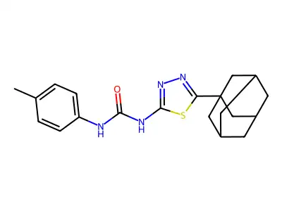 1-[5-(1-Adamantyl)-1,3,4-thiadiazol-2-yl]-3-(4-methylphenyl)urea structure