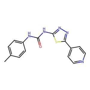 1-(4-Methylphenyl)-3-(5-pyridin-4-yl-1,3,4-thiadiazol-2-yl)urea structure